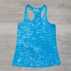 Shine Athletica Tank Top Racerback Athletic Teal Burnout Women’s Small
