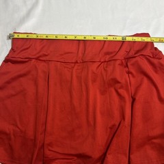 Women’s Athletic Skort Size 15 Red Solid Pull-On Elastic Waist Tennis Golf 1123