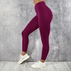 Women High Waist Leggings Pocket Gym Workout Running Stretchy Skinny Pants