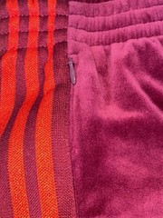 Adidas Ivy Park velour track pants size M Beyoncé Line maroon red