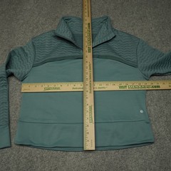 Layer 8 Hoodie Women’s XS Stormy Sea Quilted Quarter Zip New