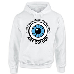 Adults Custom Printed Hoodie – Your Design Image Logo Personalised Ladies & Mens