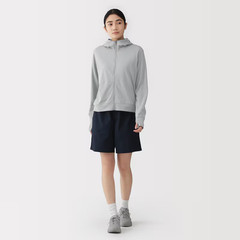 MUJI UV Protection Quick-Dry Full-Zip Hoodie XS S M L XL XXL UPF50+ Women NWT