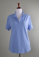 IBKUL $89 Solid Blue Classic Stretch 1/2 Zip Athletic Golf Top Size 2XL / XXL