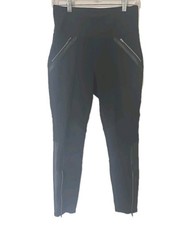 ATHLETA Womens Black Athletic Pants RN# 54023 Zip Pockets Size Medium