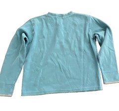 Vintage 2001 Nike Women’s Y2K Aqua 100% Cotton V-Neck Embroidered Script Logo