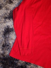 Hannah Anderson Organic Cotton XXL Red Ling Sleeve Shirt Plain Soft LNWT