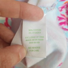 Lilly Pulitzer Skipper Popover Underwater Escape Coral Pink Blue White Size XXS