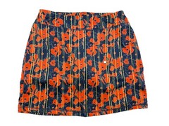 Chase54 Womens Skort Blue Orange Floral Medium Pockets 5” Inseam Tennis