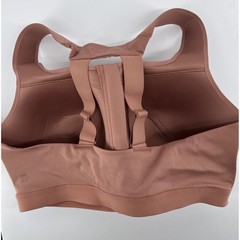 All in Motion Women High Support Front Zip Sports Bra Clay Pink 44D PR430M NEW