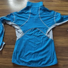 Icebreaker GT 1/4 Zip Womens Medium Blue 200 Lightweight Merino Wool Moosejaw