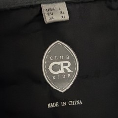 Club Ride Jacket Womens Large Gray Two Timer FW15 Quilted Fleece Cycling Hybrid