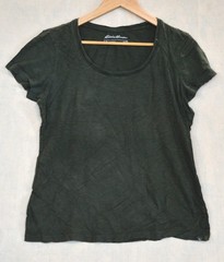 Eddie Bauer Green Cotton T-Shirt Women’s M Outdoor