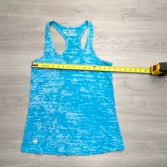 Shine Athletica Tank Top Racerback Athletic Teal Burnout Women’s Small
