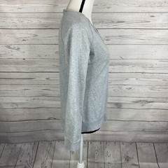 Hanna Andersson Women’s Sweatshirt Size Small Gray Twist Neckline Cotton Blend