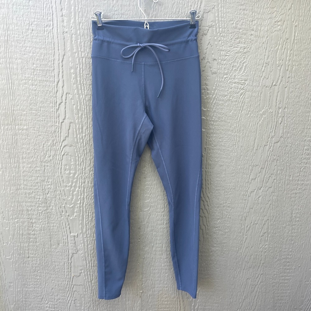 L*Space Women’s Size M Blue High Waisted Full Length Legging Work Out Drawstring