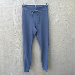 L*Space Women’s Size M Blue High Waisted Full Length Legging Work Out Drawstring