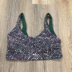 Lululemon Align Reversible Bra Fleur Motion Multi/ Everglade Green