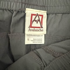 Avalanche Womens Jogger Pants Sz Large Gray Outdoors Hiking Camping Performance