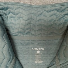 Layer 8 Hoodie Women’s XS Stormy Sea Quilted Quarter Zip New