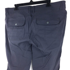 prAna Womens Sz 16 Halle Hiking Pants Coal Gray Stretch Roll Leg Cargo 40″ Waist
