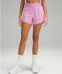 Lululemon Hotty Hot High-Rise Lined Short 4″ Dahlia Mauve Pink Size 2