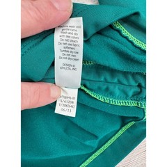 Athleta Alacrity 1/2 Zip Pullover Sweatshirt Womens L Green Stretch Slim
