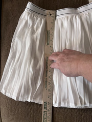 Calia mesh skort womens large court collection pure white New! golf tennis