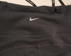 Nike Dri-FIT Women’s S Black Ankle Running Pants Drawstring Elastic Waist