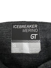 Icebreaker Merino GT Womens Small Comet Long Sleeve Half Zip Impulse Layer Gray