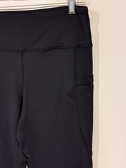 G Gradual Bootcut Yoga Pants 30″ Size L Black 2 Pockets Tummy Control Stretch