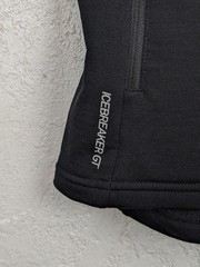 Icebreaker GT Women’s 260 Midweight Merino Wool Black Full Zip Vest Size L