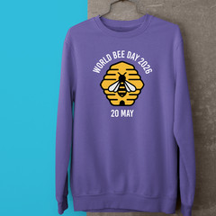 World Bee Day 2026 Sweatshirt Cute Cartoon Bumble Bee Honey Novelty Gift