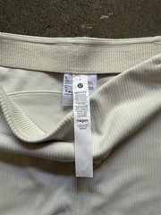 NWT Lululemon Ribbed Softstreme High Rise Short 2” in Bone Size 8 Activewear