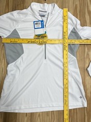 NWT Columbia Sportswear Lightweight Jacket Insect Blocker 1/2 Zip Size L White