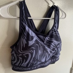 Under Armour Crossback Mid Print Sports Bra Sz 1X 48/50 and 2X 50/52 Gym Wear