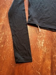 CRZ YOGA Women’s Black Long Sleeve Thumb Holes Cropped Shirt Size XS 0/2