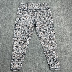 Sweaty Betty The Power Pocket 7/8 Leggings Womens XL Hexagon Blue Orange Dot