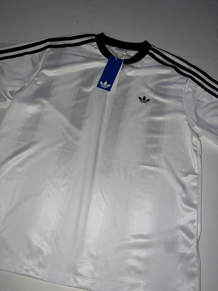 adidas Original Jacquard Jersey T Shirt White/Black JV9647 WOMEN’S Sz S-XL NEW
