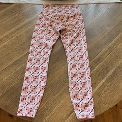 L*Space Active Hot To Trot 7/8 Legging Womens Small, Rose Pink/Cream, Mint Cond!