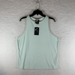 Nike Tank Top Women’s 2XL Green Cotton Round Neck Tight Fit Pullover 6889