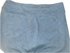 Kuhl Women’s Harmony Knit Skort Zipper Pockets Drawstring Blue Heather Size XL