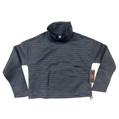 New Balance HeatLoft Funnel Neck Women Size S Navy Blue Quilted Relaxed Pullover