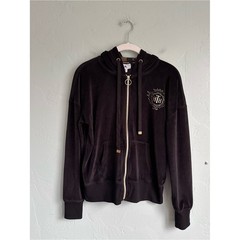 Disney Parks Hollywood Tower of Terror Black Gold Velour Tracksuit Hoodie Small