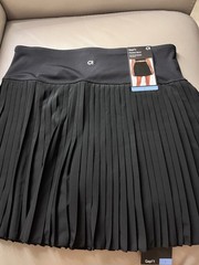 GapFit Women’s Pleated Skort L Black Pull-On Stretch Athletic Tennis Golf
