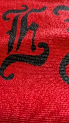 ADAPTATION Hollywood Forever Cropped Hoodie Red Black Gothic Graphic Womens XS
