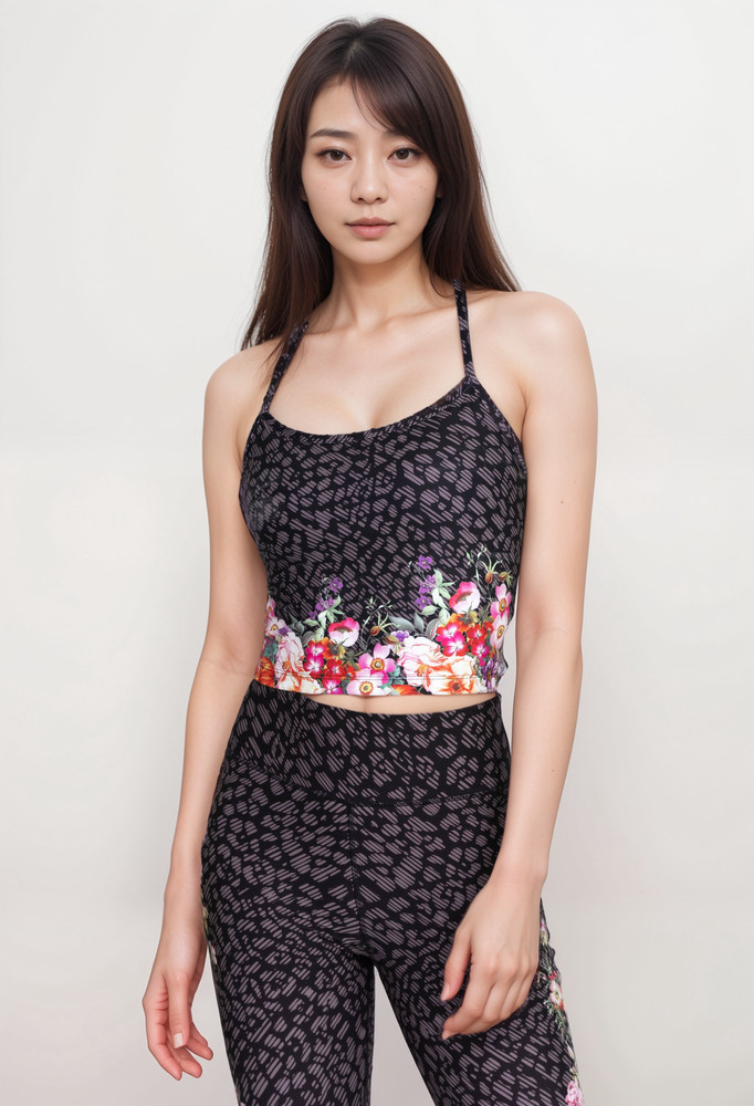 Johnny Was Rosey Rain Bee Active Cami Sports Bra A2122BO Boho Chic