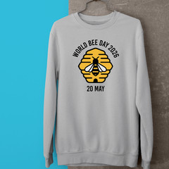 World Bee Day 2026 Sweatshirt Cute Cartoon Bumble Bee Honey Novelty Gift