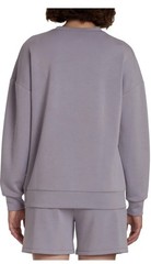 LazyPants Women’s Luxe Crewneck Sweatshirt Light Purple Medium