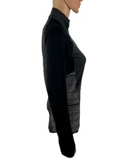 Icebreaker Merino GT Womens Small Comet Long Sleeve Half Zip Impulse Layer Gray